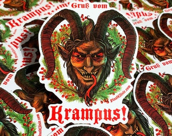 Krampus 4" Vinyl Sticker