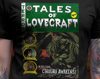 Tales of Lovecraft Cthulhu Skräck T-shirt