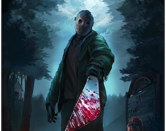 Legacy of the Lake 18x24 Premium Art Print Poster, Retro Horror Wall Art