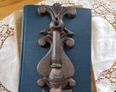 Antique English Cast lron Door Knocker Weathered Reclaimed Kent, England FREE U.S. Shipping