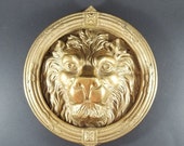 Stunning Large Vintage Antique Lion Head Door Knocker Kent, England