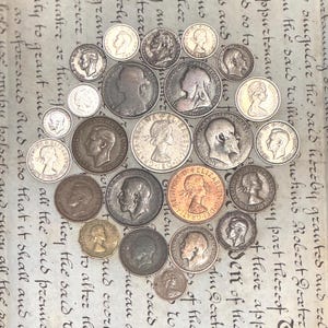 British Monarch Coin Collection: George IV to Elizabeth II, Vintage Circulated Coinage
