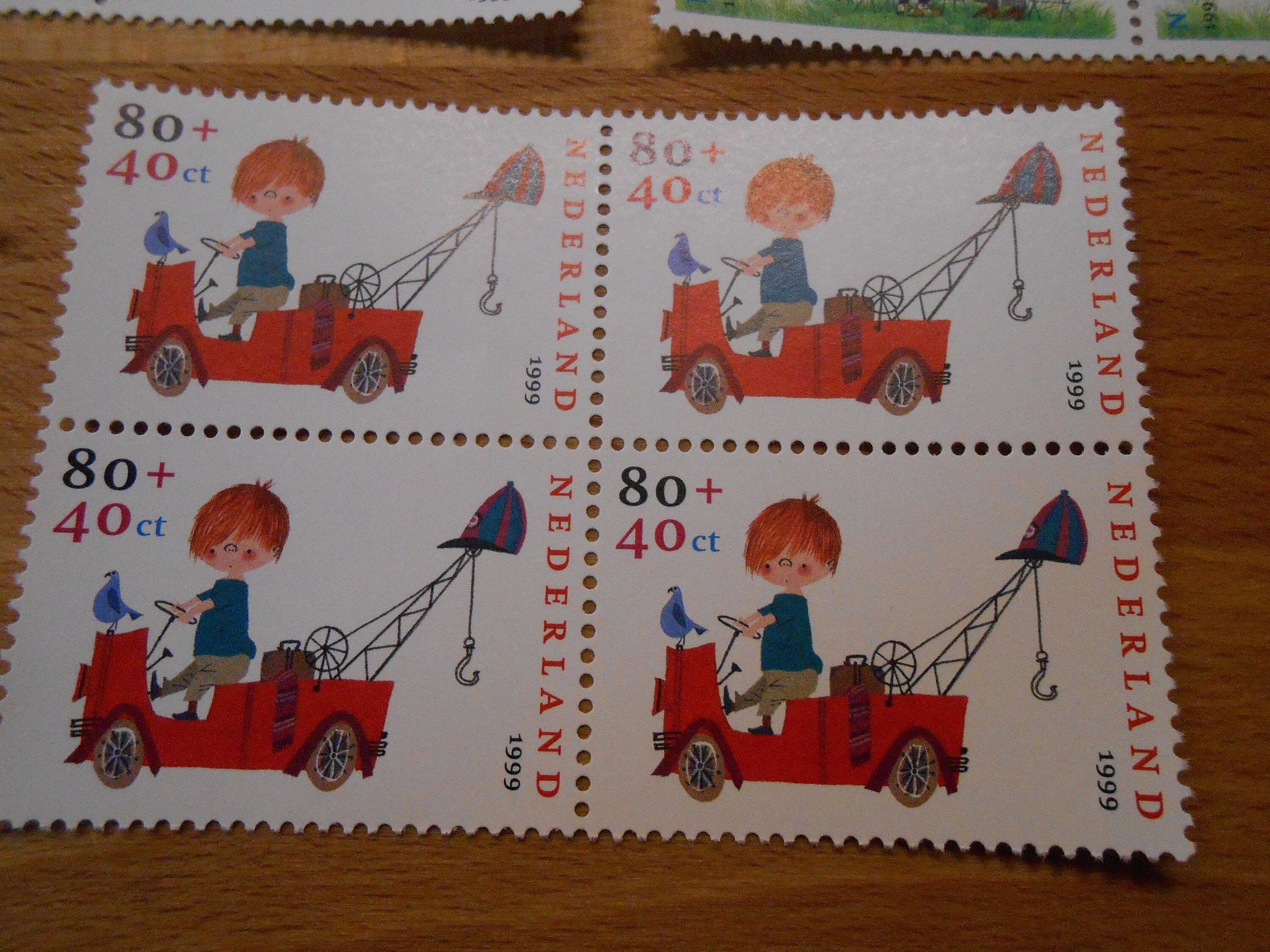 Vintage Dutch Stamps Pluk Van De Petteflet Otje Jip En Janneke Unused