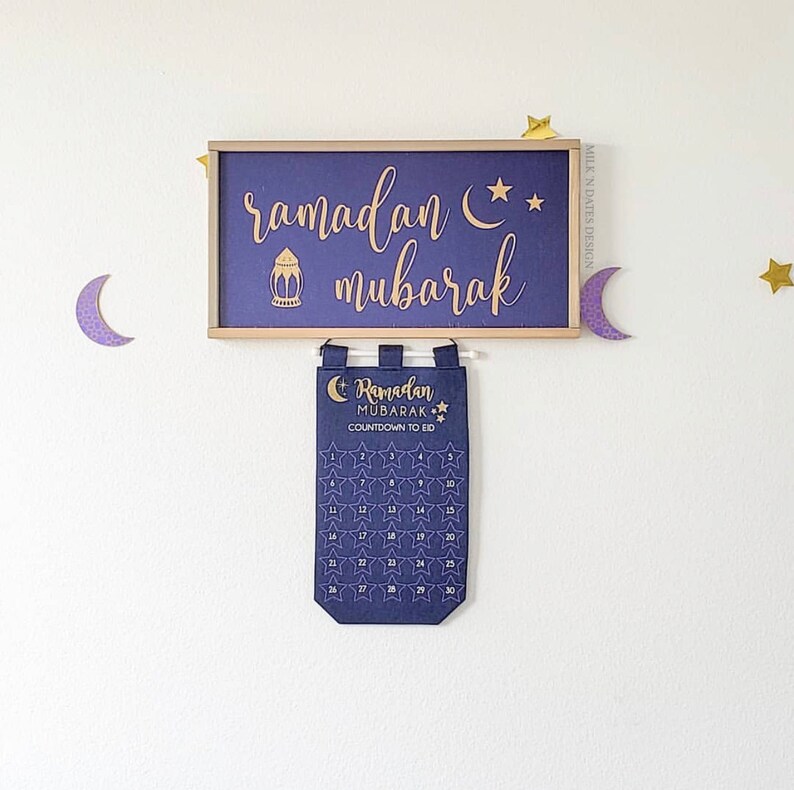 Eid Mubarak Islamic Wood Signs Eid Signs Islamic Home Decor Ramadan Decor READY TO SHIP Eid Mubarak Eid Decor Eid Decoration