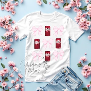 Diet Dr Pepper/Pink bow Coquette/Diet Dr Pepper Lovers/Girly Designs/ Soda Lovers/Png/Digital Download/