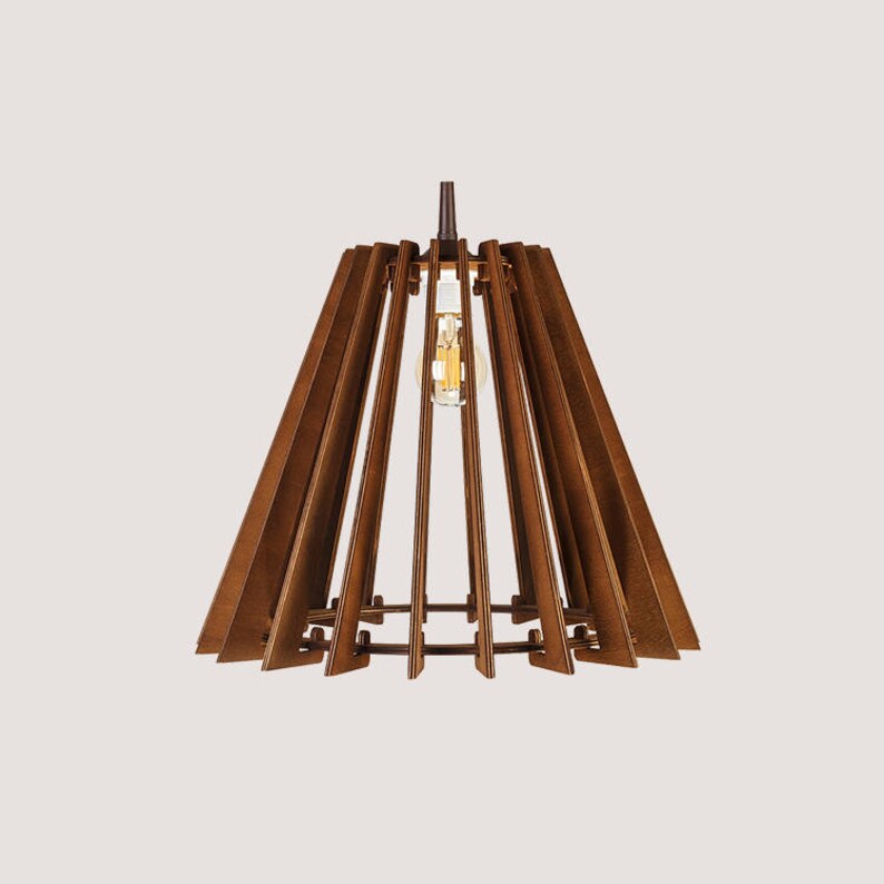 Hanging Lamp Wooden Lamp Shade Design Lamp Decorative Etsy