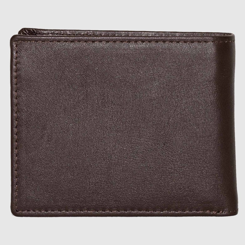 Mens Monogrammed Leather Wallet image 5