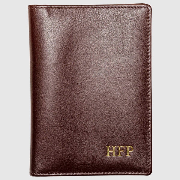 Monogrammed Passport Cover