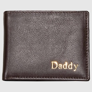 Mens Monogrammed Leather Wallet image 6