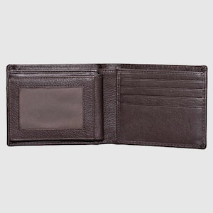 Mens Monogrammed Leather Wallet image 7