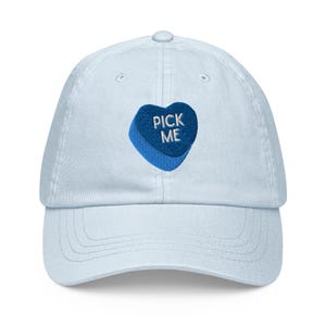 Pick Me pastelblauwe hoed