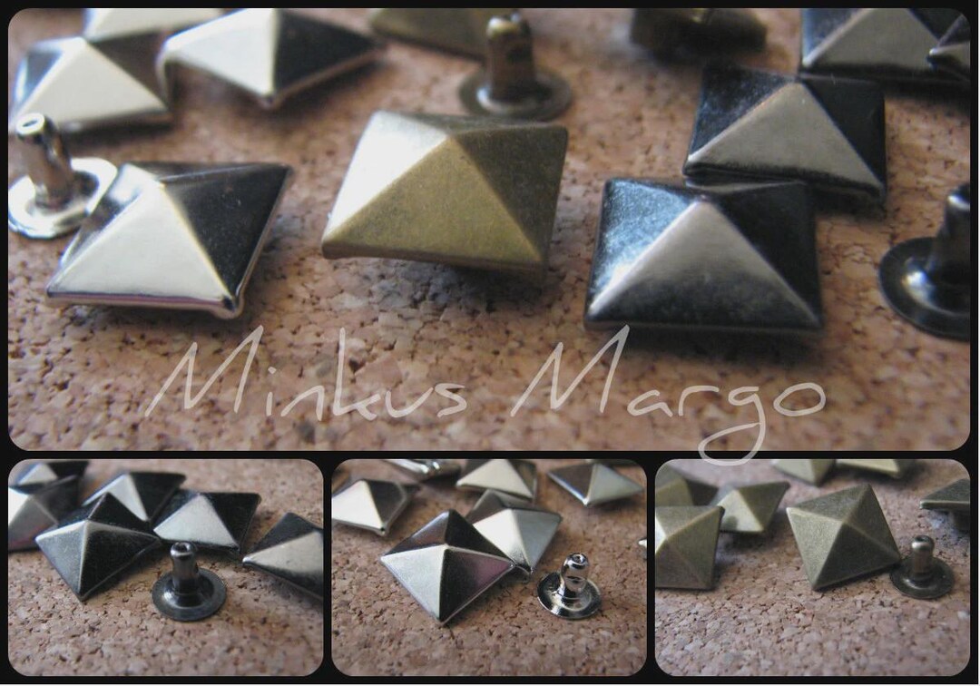 Pyramid Rivets - Many Sizes, Quantity 50 - Etsy
