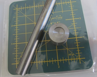 Double Cap Rivet Setting Hand Tool with Anvil + green mat-Sizes 6mm, 8mm, 9mm,10mm, 12mm