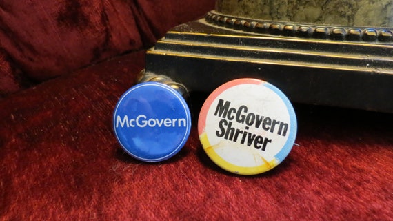 Vintage Set of Two (2) McGovern Shriver President… - image 1