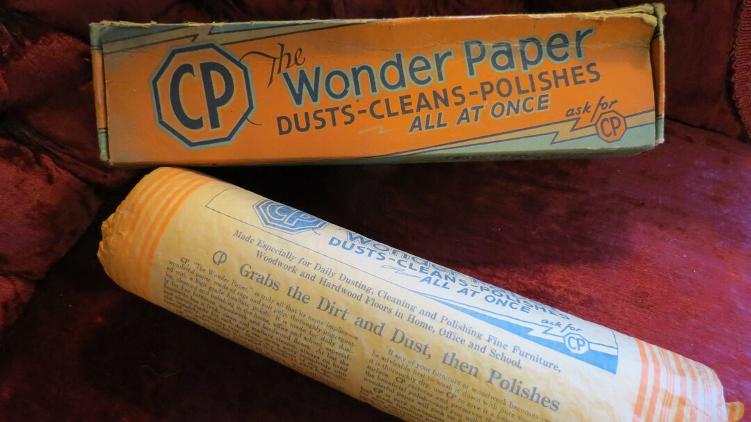 Vintage CP Wonder Paper Circa 1940s Dusts Cleans Polishes W - Etsy