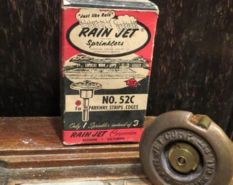 Vintage 1950s-1960s Rain Jet Sprinkler Head 52 C NOS 25 ft coverage (Inventory #5)