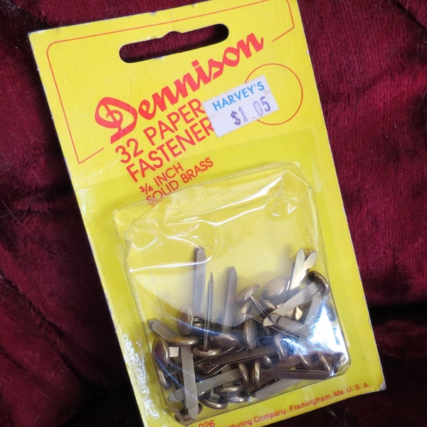 Paper Fasteners Etsy