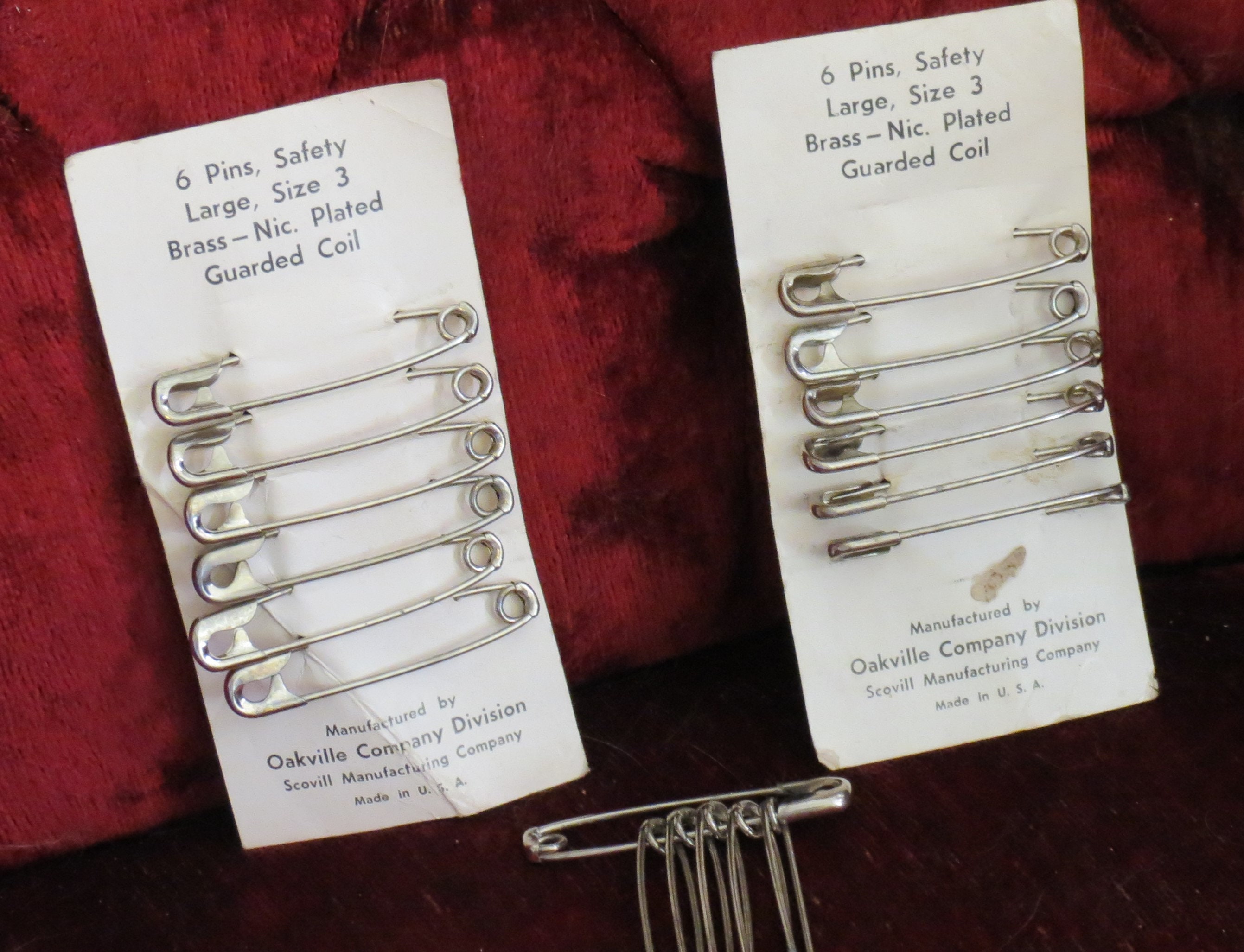 No Coil Safety Pins Size 2.25 Pins Coiless Great for Stitch