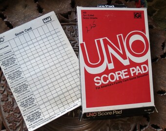 Uno Score Sheets Printable - Etsy