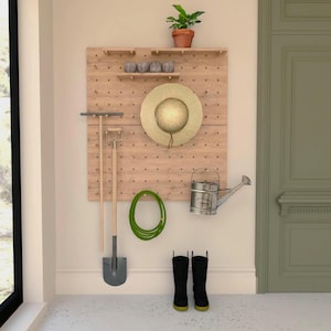 Pegboard rack, gardening shelves, garden tools organize, pegboard shelf, shelv, shelf shelve shelfs, wood shelve, indoor garden shelves