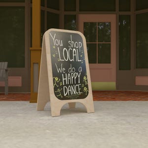 Exhibición de caballete y tablero para cafeterías, bares, restaurantes, letreros tipo A / tablero sándwich de madera / tablero tipo A para publicidad