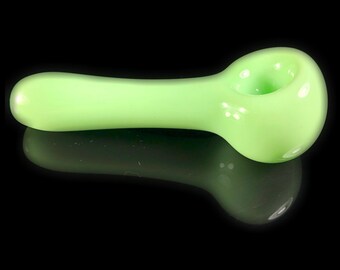 Mint Slyme Glass Spoon Pipe