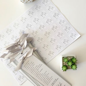 Marcadores de boda para regalo