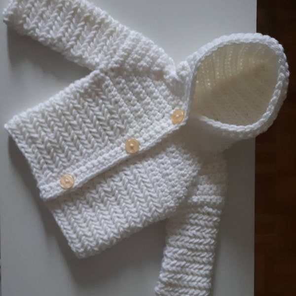 Manteau bebe et enfant, en merino, toutes tailles de la naissance à 6 ans, couleur au choix, fait main sur commande