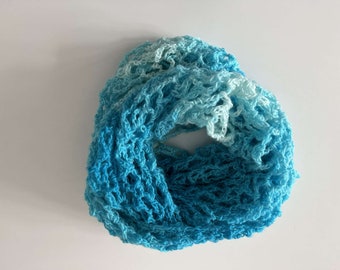 Magnificent mindy scarf in mohair and merino, color of your choice, handmade to order