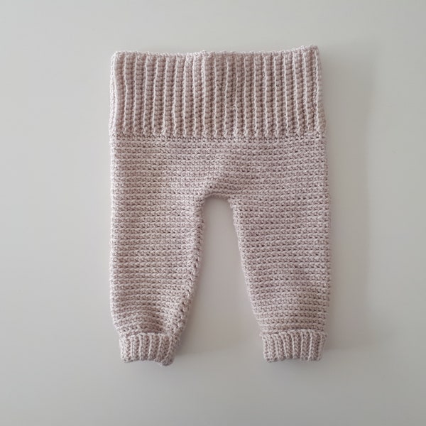 pantalon bébé en merino, idéal nouveau né, de la taille naissance à 2 ans, couleur au choix, fait main sur commande