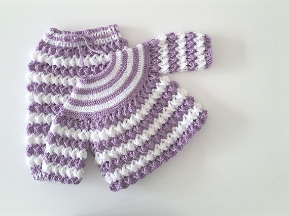 Ensemble pantalon pour bébé: pantalon et pull bébé fille, pull