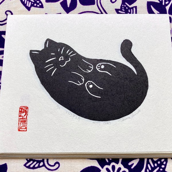 Little cat // Engraving