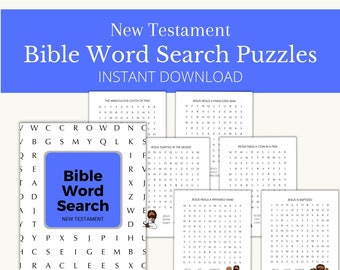 Word Search for Kids Printable - New Testament