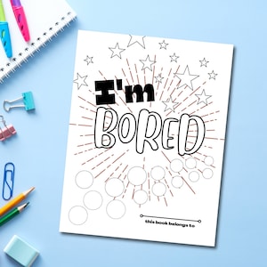 Printable Bible Coloring & Activity Book - I&#39;m Bored Notebook for Boys