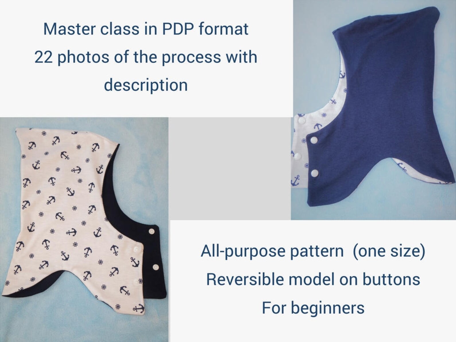 Balaclava patrón de costura Coif capucha para niños PDF patrón Etsy