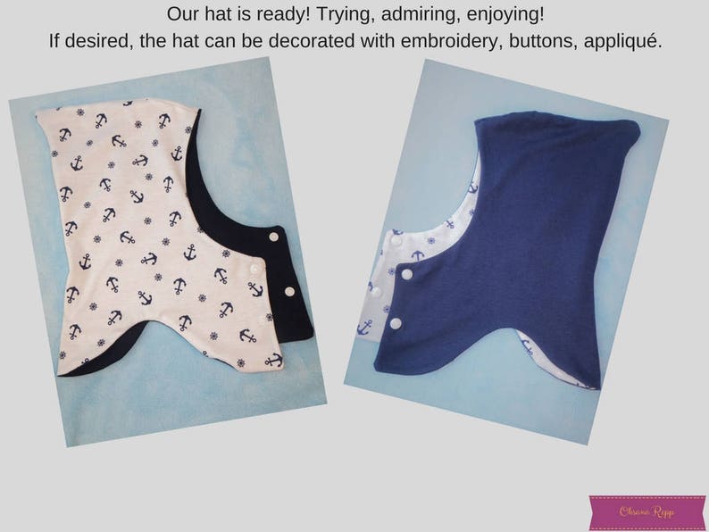 Child Balaclava Sewing Pattern Coif Hood for Children PDF Etsy