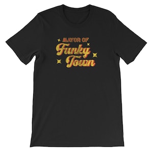 70s disco shirt | Funky Town t-shirt | 1970s vintage shirts | Mayor of Funky Town Distressed 1970s Disco Funk Vintage Retro Disco 70s Funk