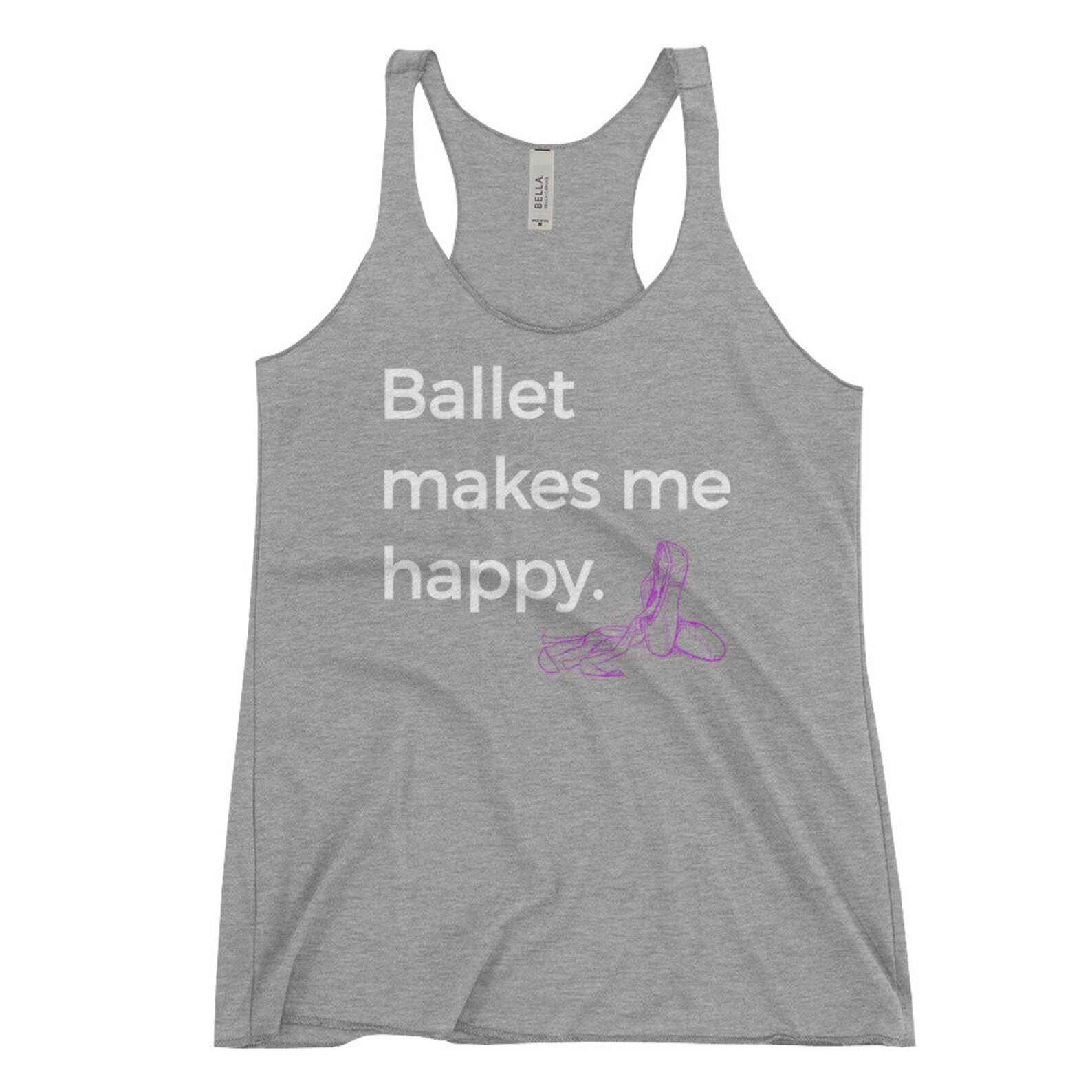 ballet makes me happy ballet dance ballerina purple shoes