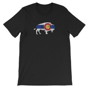 Native Colorado Gifts CO State Flag Colorado Pride Buffalo Reversed