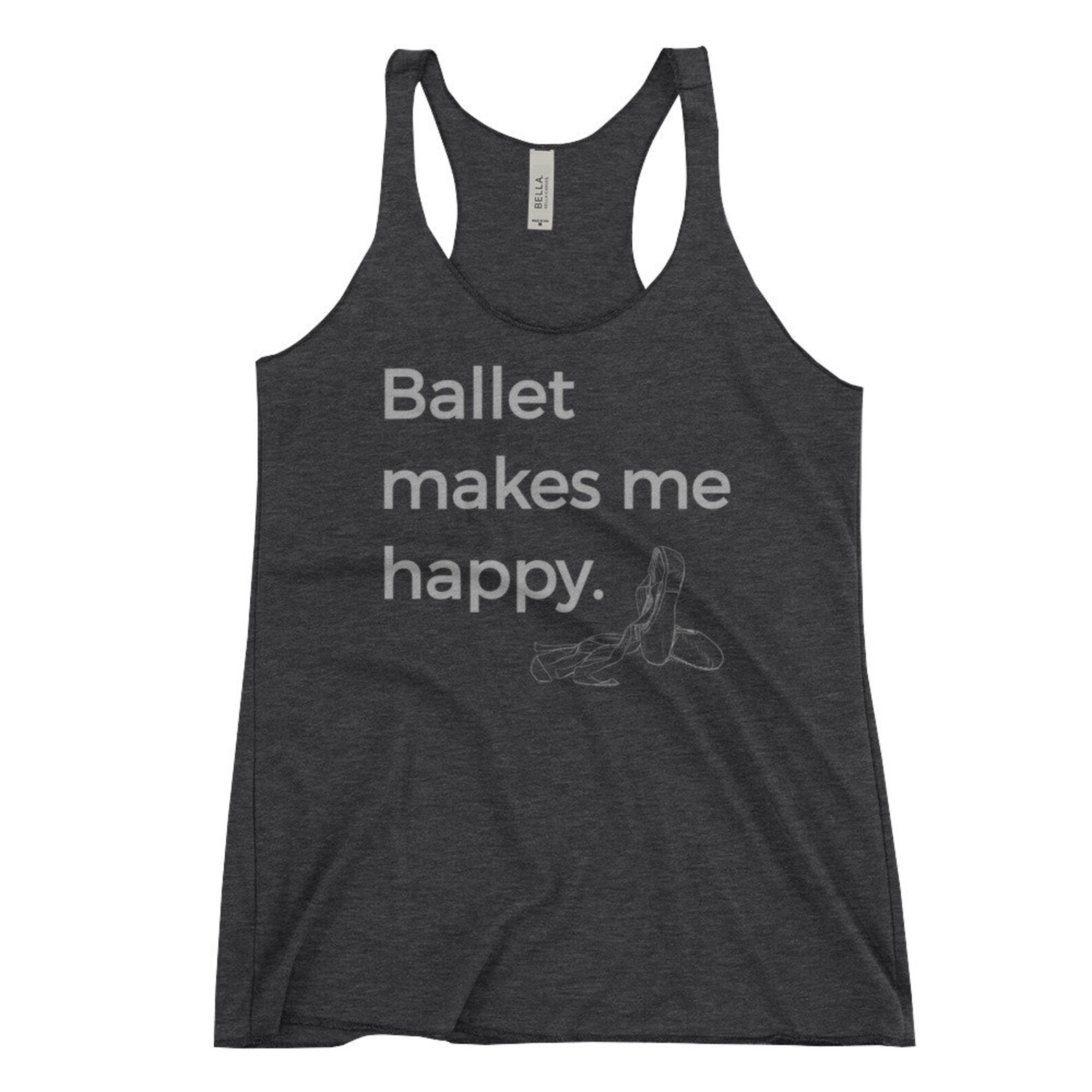 ballet makes me happy ballet dance ballerina silver