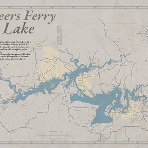 Greers Ferry Lake Map