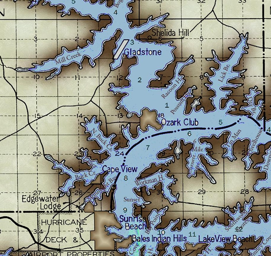 Lake Of The Ozarks Printable Map