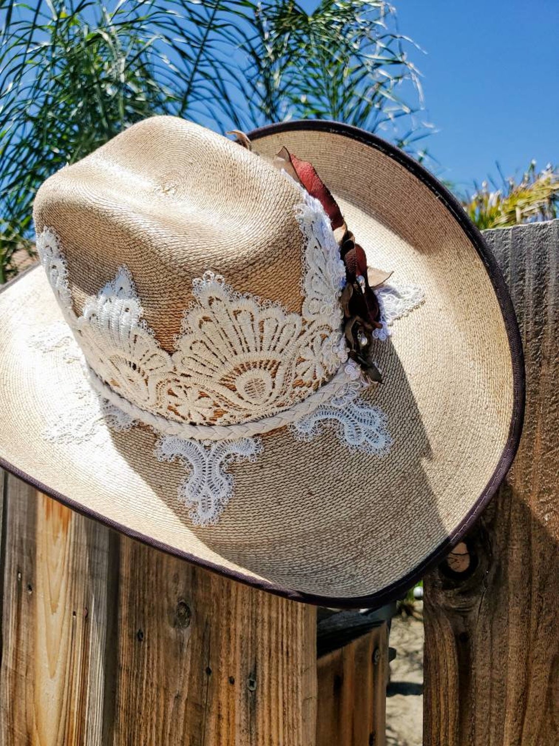 Examples. Decorated Cowboy Hat Embellished Cowboy Hat Etsy