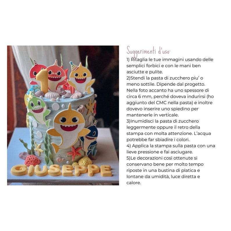 Stampe alimentari personalizzate in fibra vegetale o cialda in pasta di zucchero per decorare i tuoi dolci. Inviami la tua immagine immagine 4