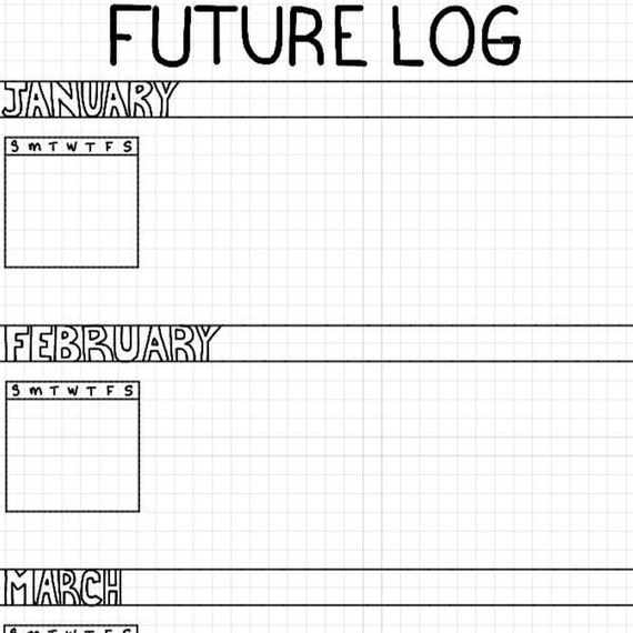 future log square grid template etsy