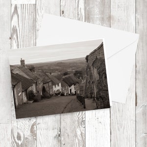 Grußkarte - 'It's all down hill from here' Fotobild Recycelte Karte