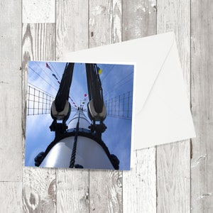Biglietto di auguri - 'Looking Up' - Immagine fotografica quadrata