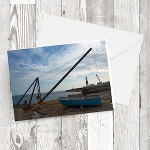 Cartão de felicitações - 'Portland Bill 01' Imagem fotográfica Cartão reciclado