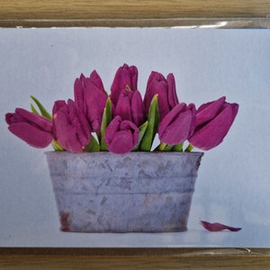 8 cartões postais e envelopes 'florais' em cartão reciclado com envelopes reciclados
