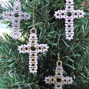 Cross Ornament - Gold and Silver